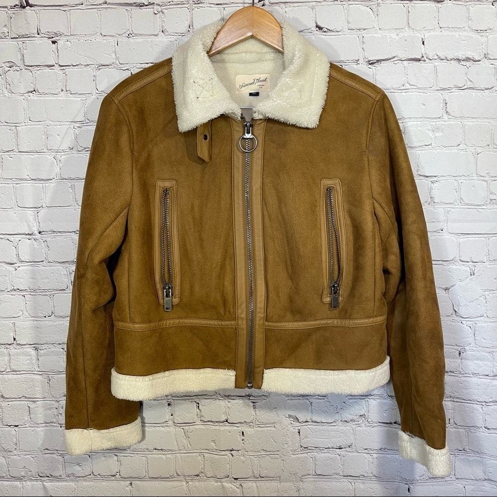 Universal Thread Faux Leather with Sherpa Trim size Medium